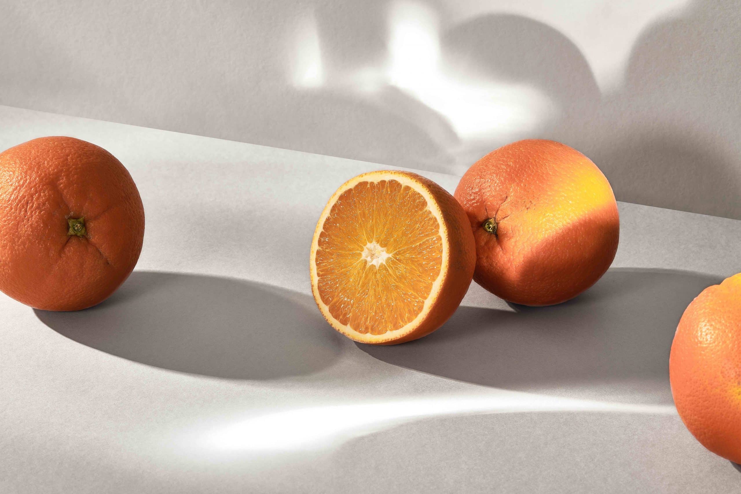 Aufgeschnittene Orangen