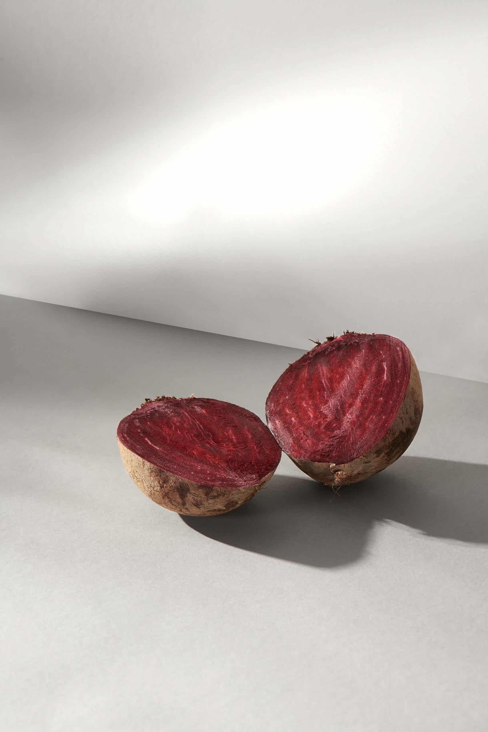 Aufgeschnittene rote Beete