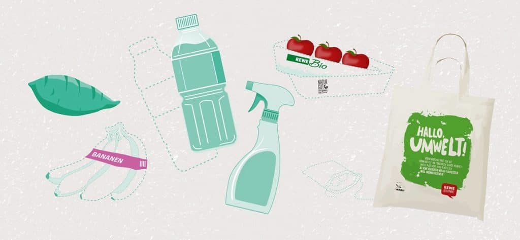 Die Verpackung verschiedener Produkte