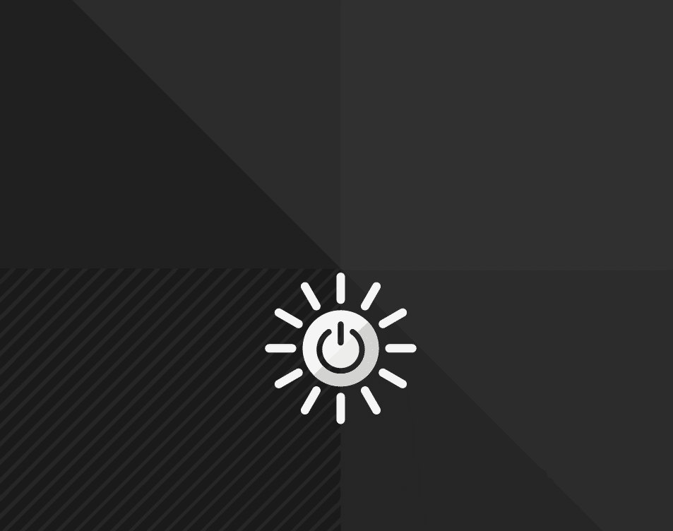 Ein Symbol einer Sonne mit einem Knopf zum Ein- und Ausschalten