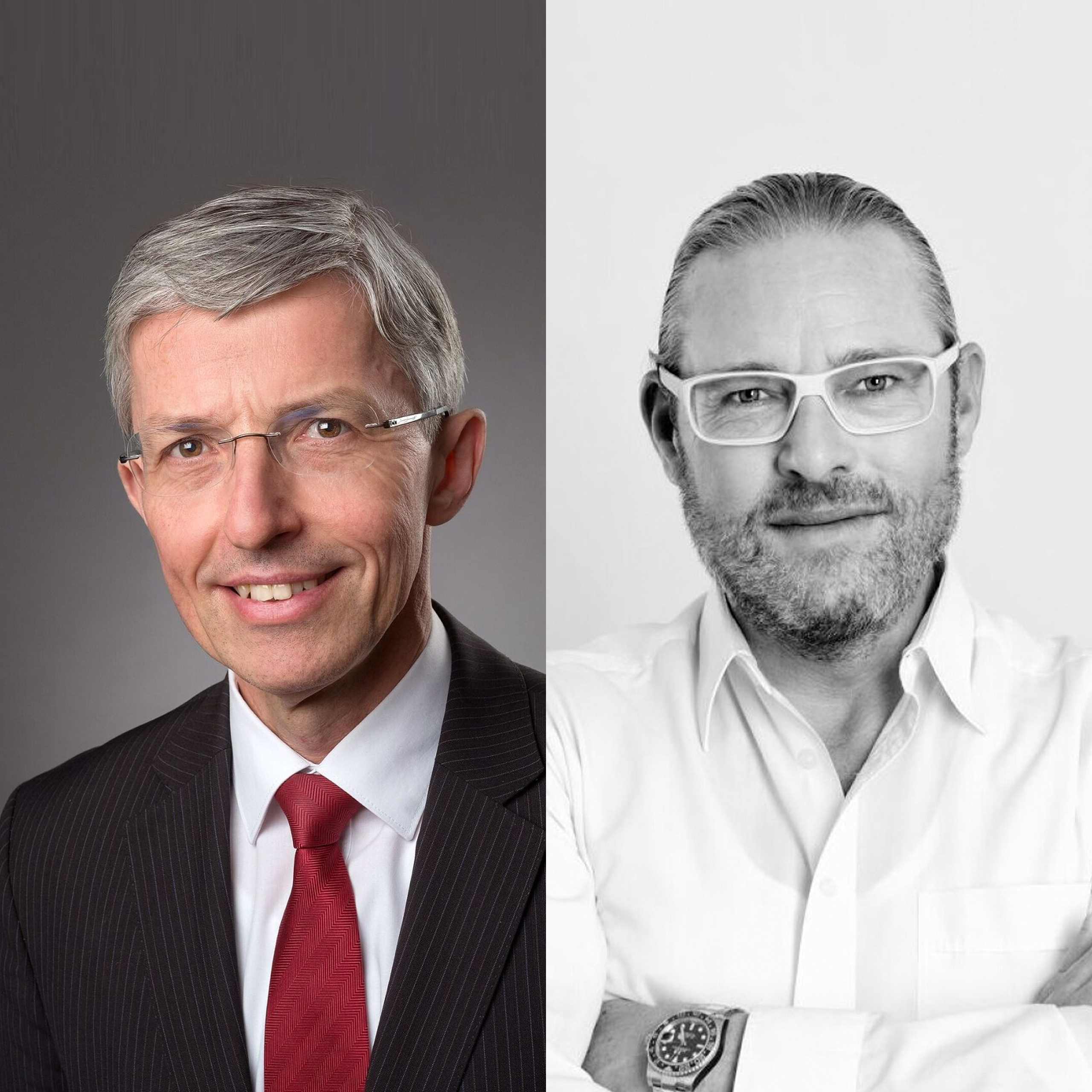 Porträts von Markus R. Kempen und Max-Peter Droll.