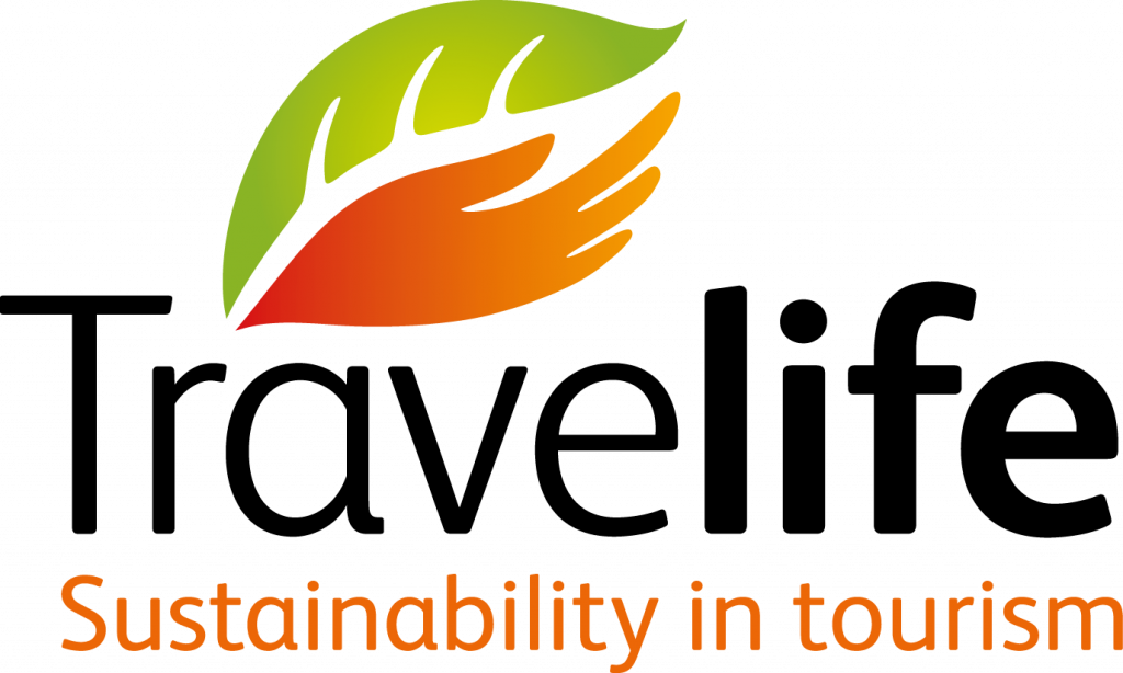 Travelife Logo - Sustainability in tourism. Zertifizierung für Nachhaltigkeit im Tourismus.